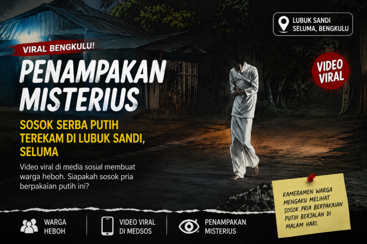 Video Sosok Serba Putih di Jalan Gelap Lubuk Sandi Seluma Viral, Warganet Kaitkan dengan Kisah Pasien Ditolak 5 Rumah Sakit