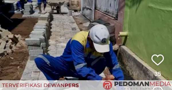 Dinas PU Makassar Pasang Paving Blok di Jalan Kerukunan Timur BTP, Respons Cepat Aduan Warga via Lontara+