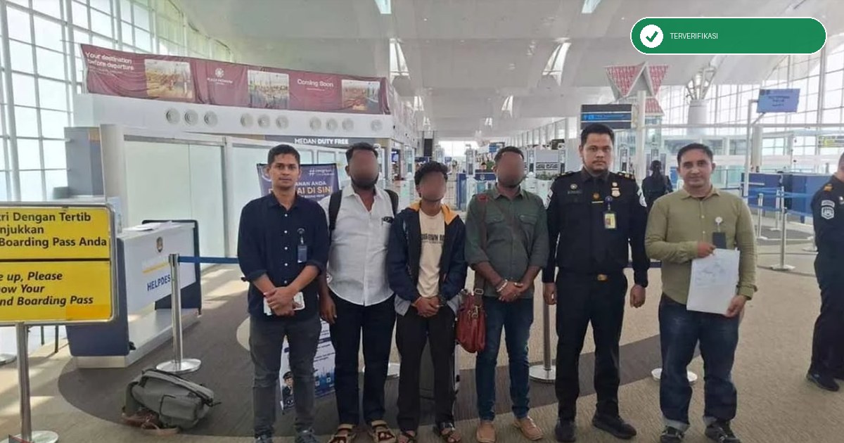 Imigrasi Banda Aceh Deportasi Tiga WNA India karena Langgar Izin Tinggal, Diterbangkan via Kualanamu