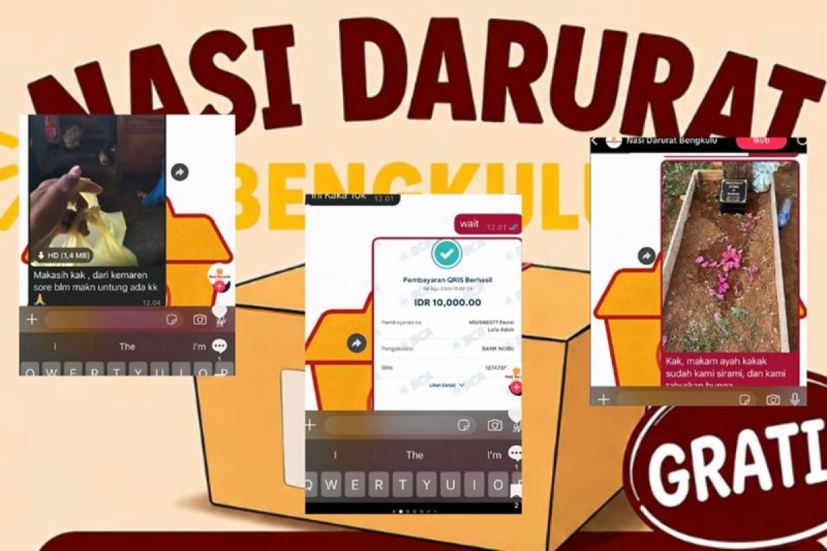 Nasi Darurat Bengkulu: Kirim Kode QRIS Warung, Makan Gratis Langsung Tersaji untuk Mahasiswa dan Perantau