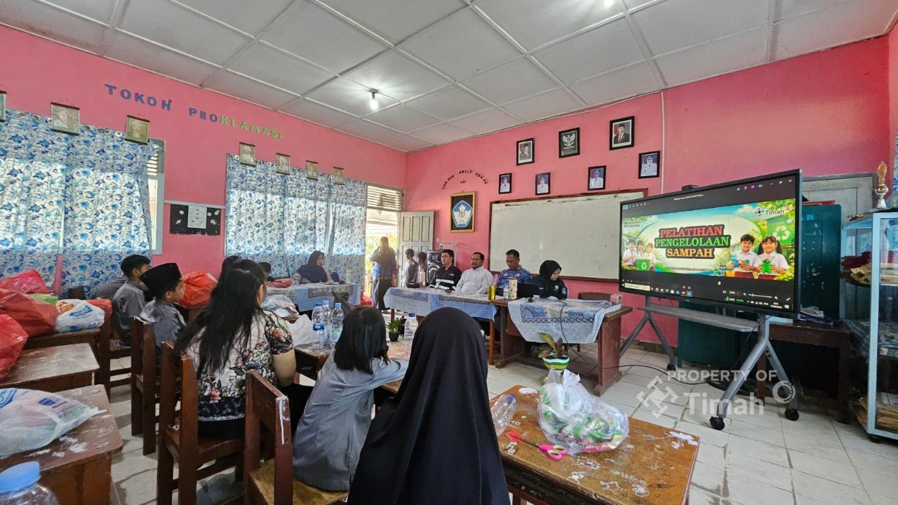 PT TIMAH dan DLH Bangka Barat Latih 200 Pelajar SD di Mentok Sulap Sampah Plastik Jadi Ecobrick