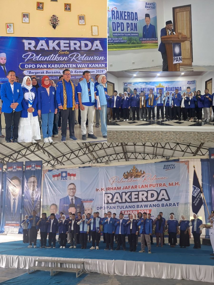 PAN Lampung Gelar Rakerda Beruntun di Empat Kabupaten, Kukuhkan Relawan Putri Zulkifli Hasan hingga Tingkat Akar Rumput