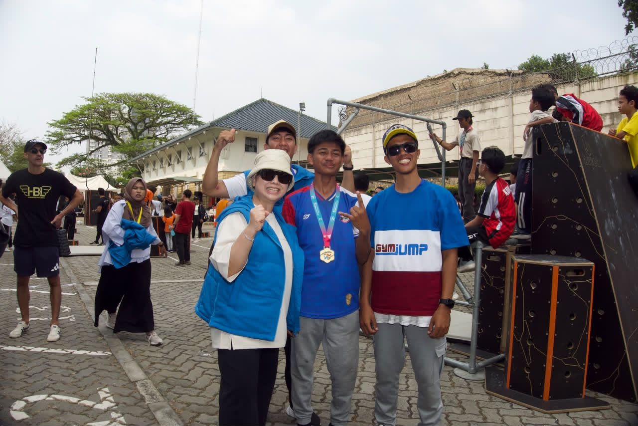 Atlet Parkour Junior Asal Metro Ilyas Taqi Wahyudi Raih Medali Emas di Kejurnas Indonesia Open Parkour 2026 Jakarta