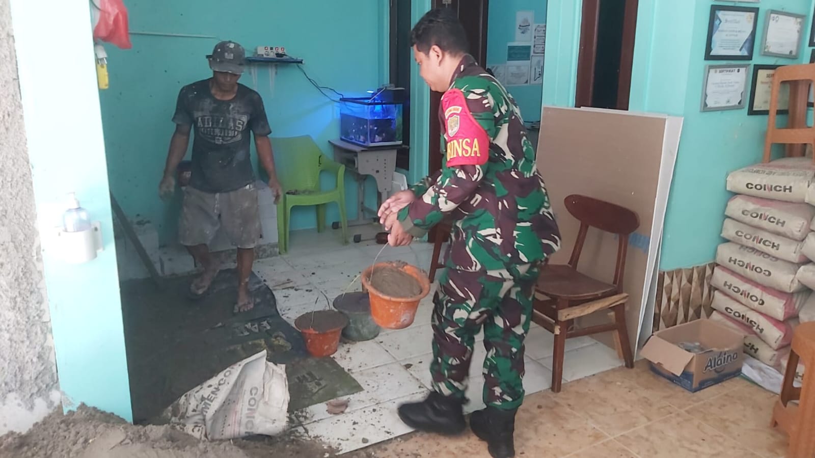 Korem 052/Wijayakrama Rehab Dua Panti Asuhan di Tangerang dan Tangsel, Progres Capai 75 Persen