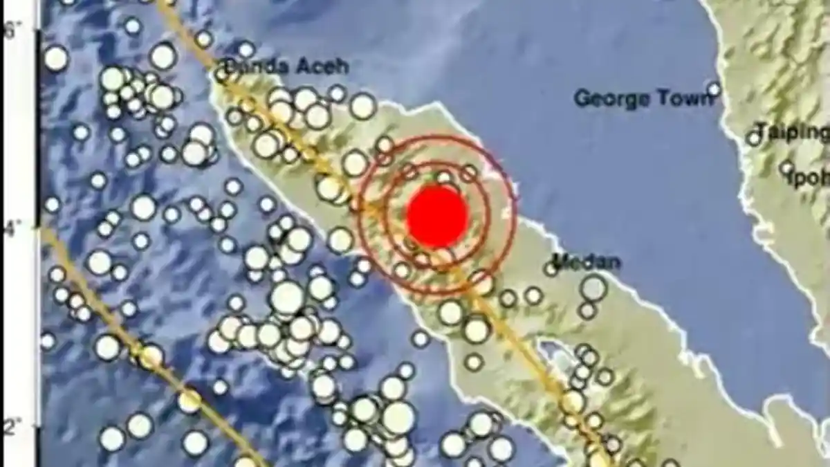 Gempa Dangkal Magnitudo 2,6 Guncang Timur Laut Gayo Lues Aceh, BMKG Sebut Akibat Sesar Aktif
