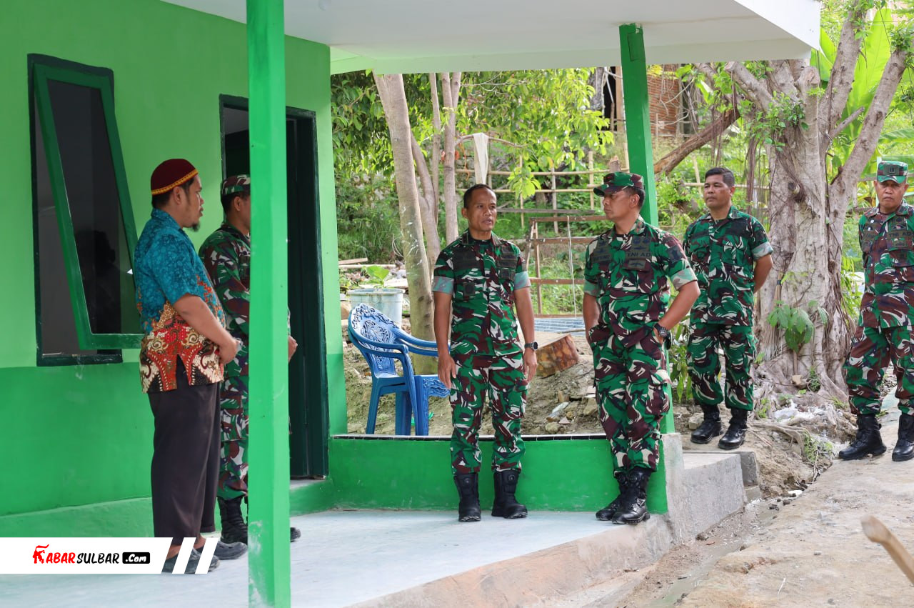 Danrem 142/Tatag Tinjau Langsung Rehab Panti Asuhan di Majene, Minta Personel Kerja Ikhlas dan Bertanggung Jawab