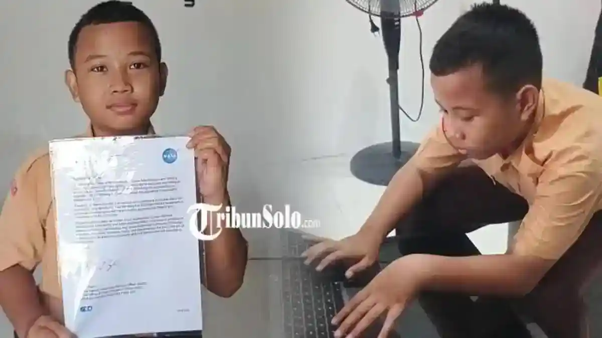 Siswa SD asal Boyolali, Ibrahim, Raih Surat Penghargaan NASA Berkat Komputer Bekas dan Rasa Ingin Tahu Tinggi
