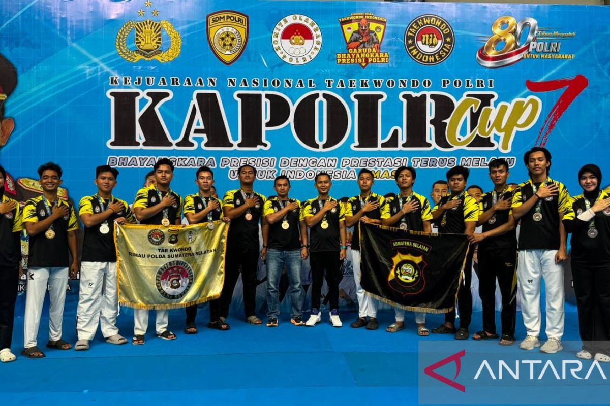 Kontingen Taekwondo Polda Sumsel Raih 13 Medali di Kejurnas Kapolri Cup 2026, 4 Emas Dipersembahkan Atlet Senior