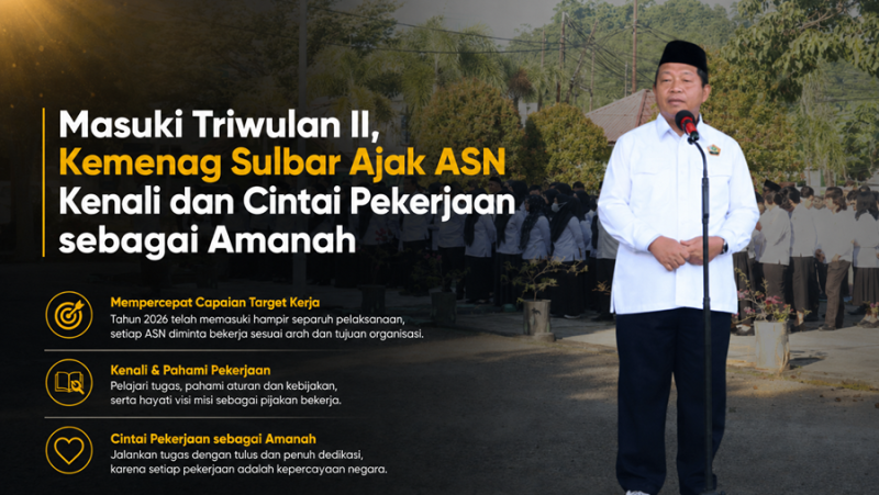Kemenag Sulbar Ingatkan ASN di Mamuju: Pahami Tugas, Cintai Pekerjaan Sebagai Amanah di Triwulan II 2026