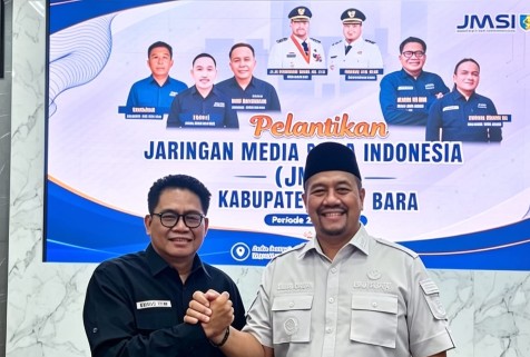 Bupati Batu Bara Beri Penghargaan Sahabat Pers ke Ketua JMSI Sumut, Anto Genk Didorong Maju Calon Ketua PWI Sumut