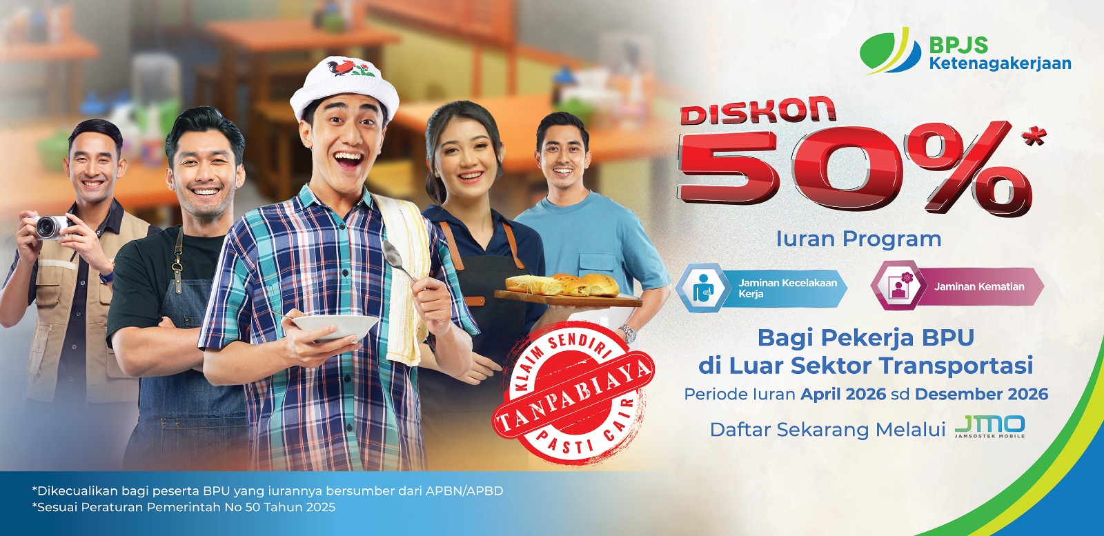 Diskon Iuran BPJS Ketenagakerjaan 50 Persen untuk Pekerja Informal di Aceh Berlaku Hingga Akhir 2026