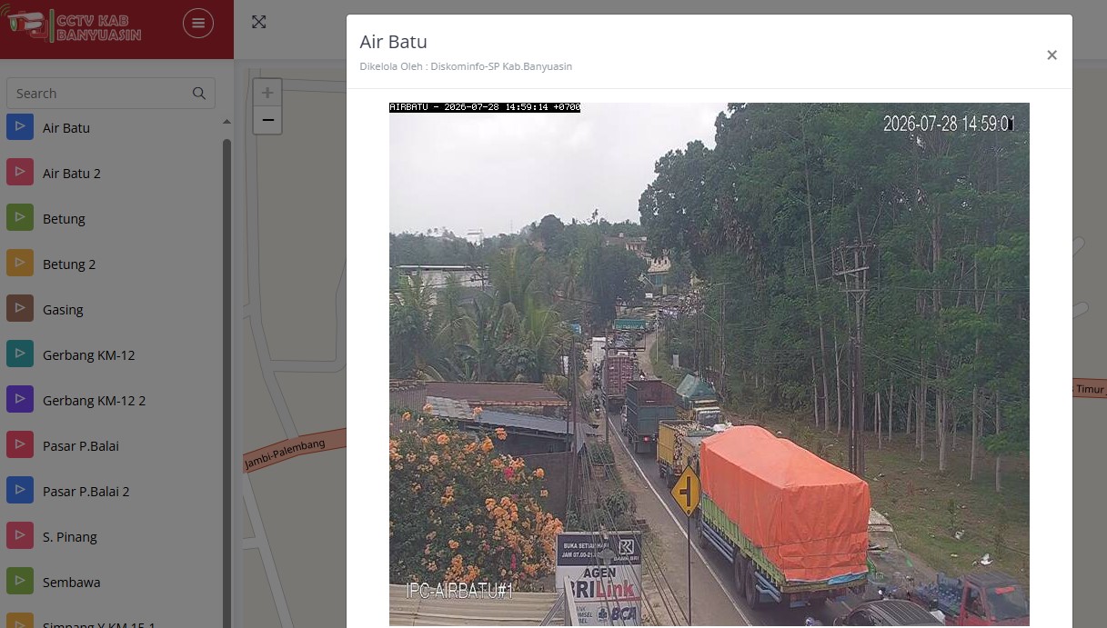 Macet di Jalintim Palembang-Betung: Laju Kendaraan Tersendat di Air Batu, CCTV Pemkab Banyuasin Siap Dipantau 24 Jam