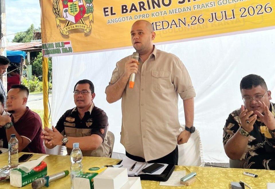 Ketua Fraksi Golkar DPRD Medan El Barino Shah Serap Aspirasi Warga di Medan Kota, Minta Pemko Segera Perbaiki Infrastruktur dan Lakukan Fogging