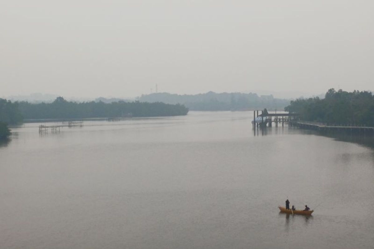 Kabut Asap Kiriman dari Kalimantan Selimuti Pulau Bintan, Jarak Pandang Berkurang