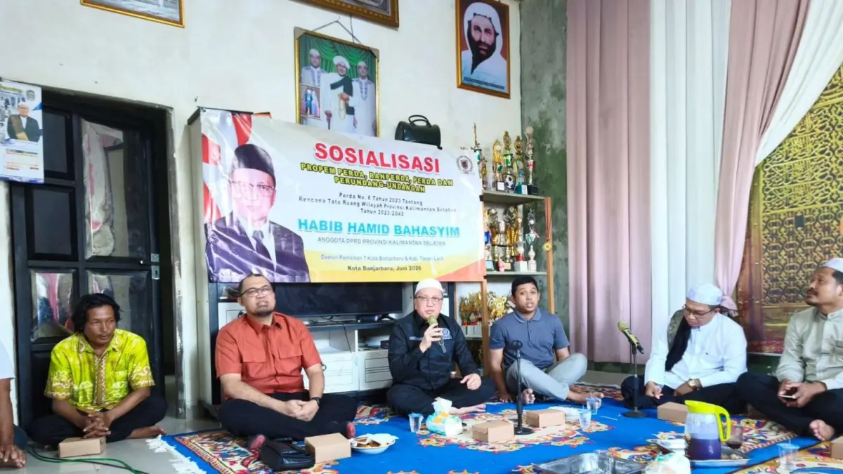 Sosialisasi Perda RTRW Kalsel oleh Habib Hamid Bahasyim: Bukan Sekadar Atur Tata Ruang, Tapi Lindungi Lahan Warga