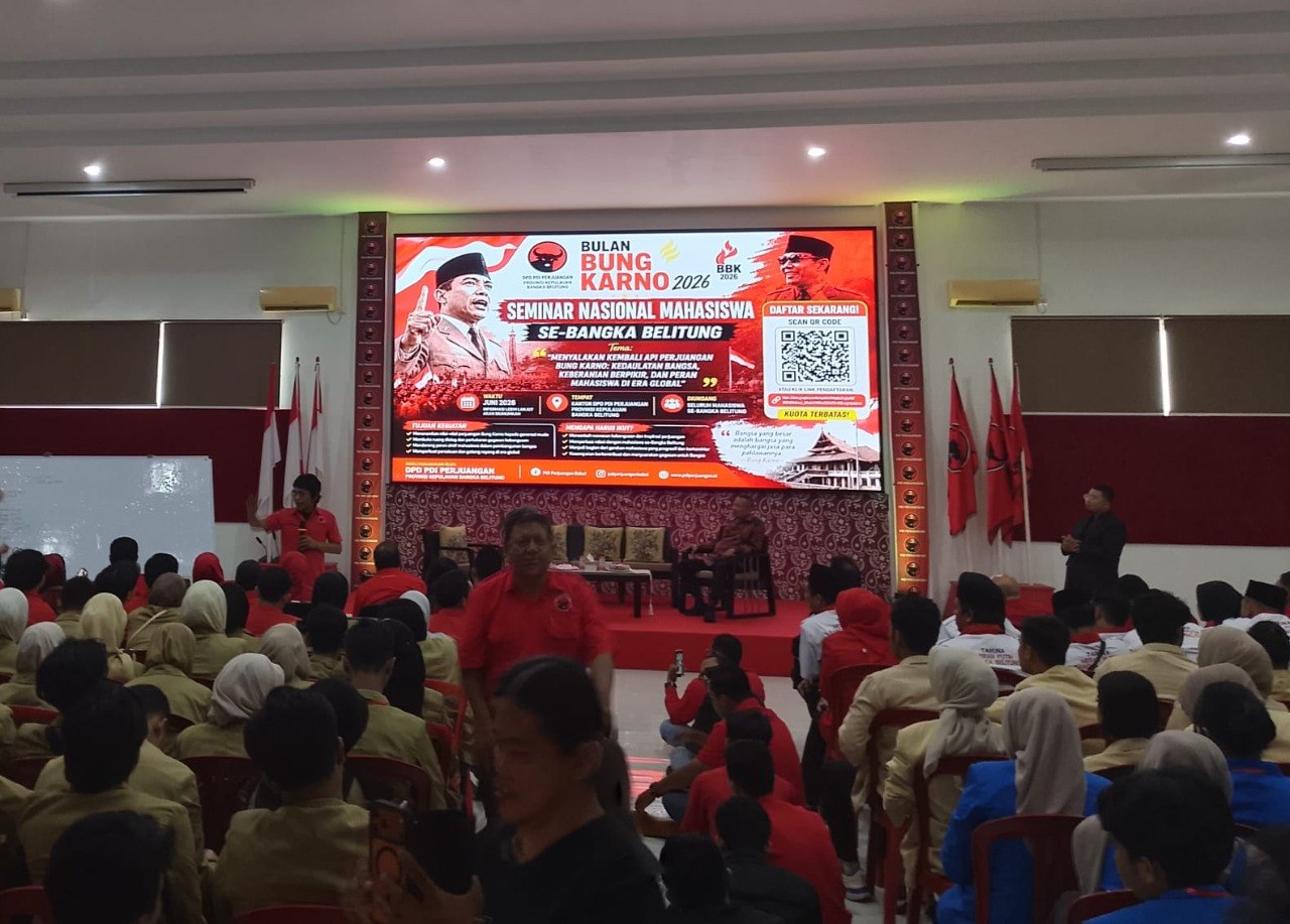Kobarkan Semangat Bung Karno, Anggota DPR RI Rudianto Tjen Ajak Mahasiswa Bangka Belitung Jaga NKRI di Tengah Era Global