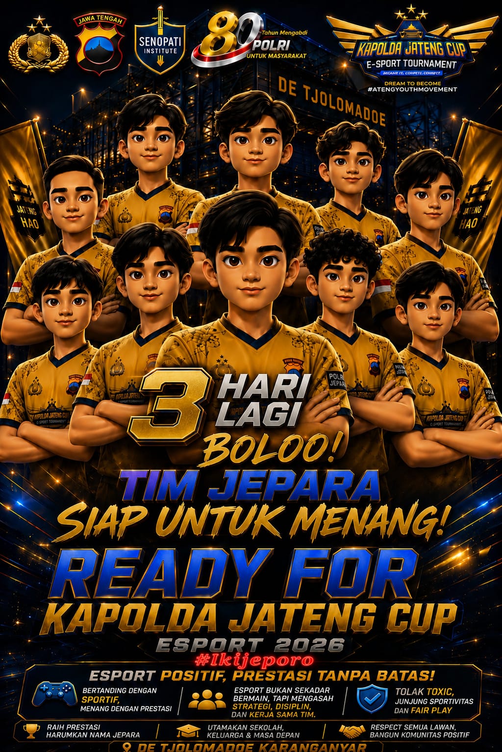 3 Langkah Matangkan Strategi dan Mental, Tim ESI Polres Jepara Siap Bertarung di Kapolda Jateng Cup 2026