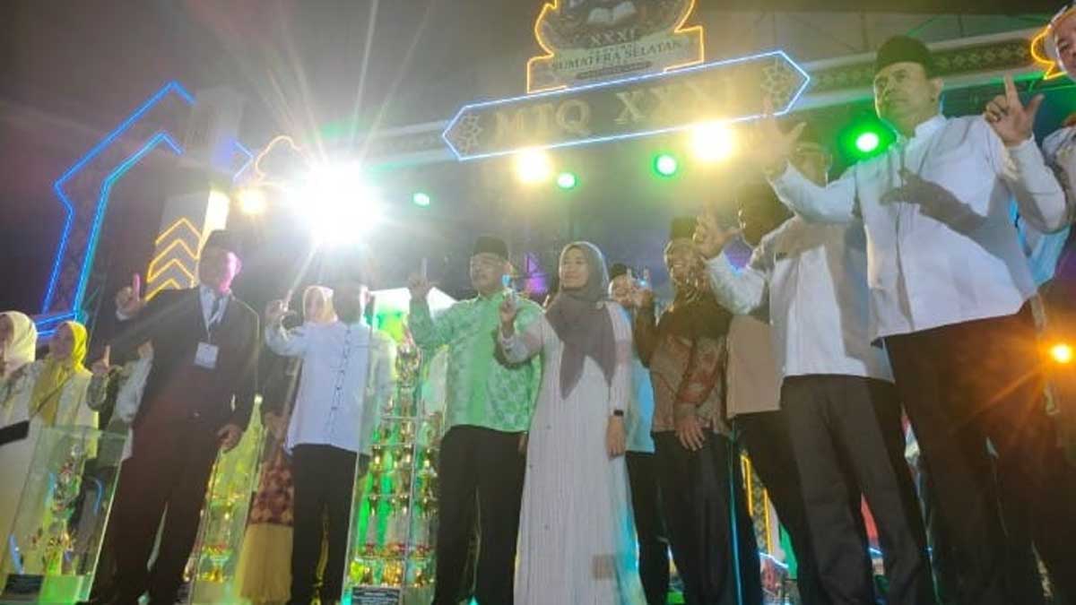 Bupati Lahat Bursah Zarnubi Borong Piala Juara Umum MTQ XXXI Sumsel 2026, Kalahkan Palembang dan Ogan Ilir