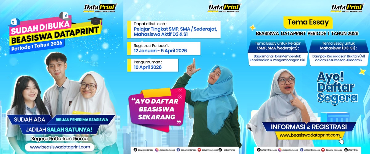 Deadline Beasiswa DataPrint 18 September 2026, Ini Syarat dan Panduan Daftarnya