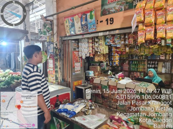 Harga Telur Ayam di Pasar Blok F Cilegon Masih di Atas HET, Polres dan Disperindag Gencar Sidak Pasca Idul Adha