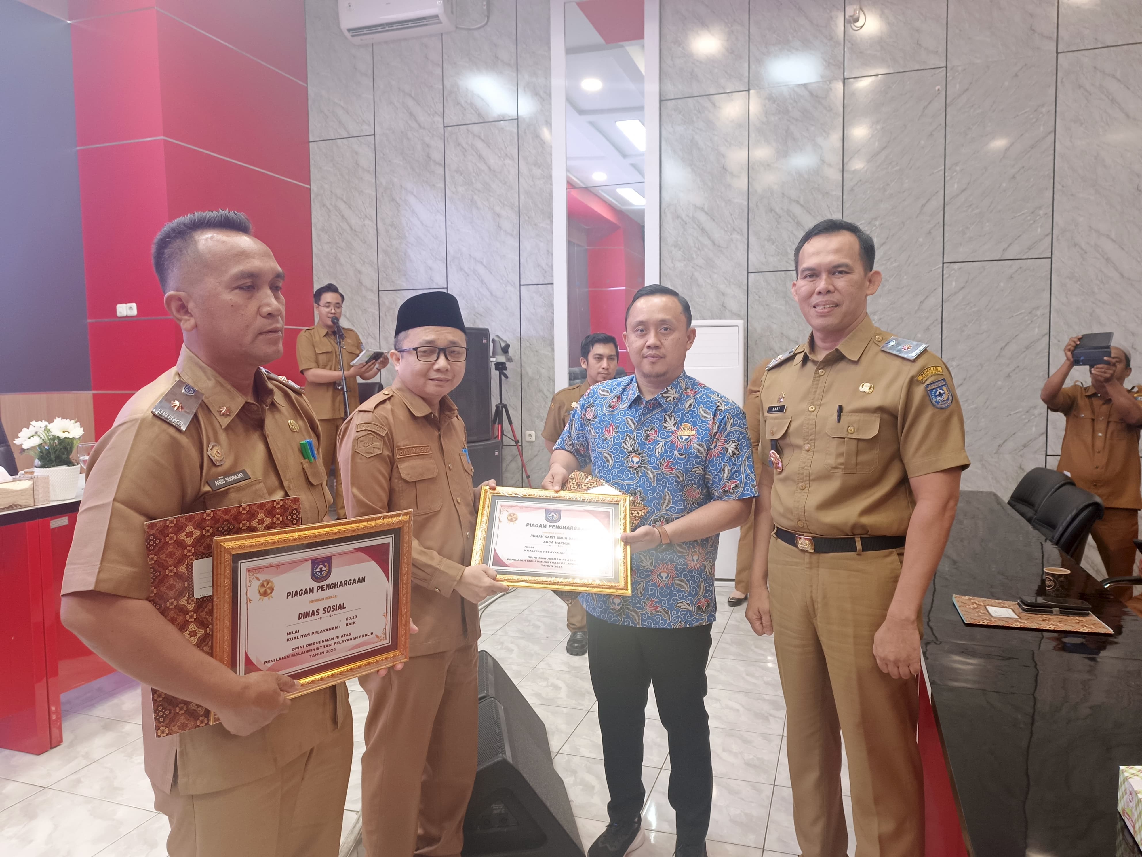 Pemkab Bengkulu Utara Raih Nilai 78,88 dari Ombudsman, Tiga OPD Jadi Lokus Penilaian Pelayanan Publik
