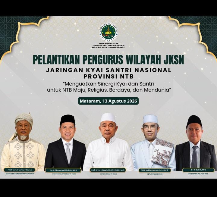TGH Mujiburrahman Resmi Pimpin JKSN NTB Periode 2026-2030, Ini Struktur Pengurus Hariannya