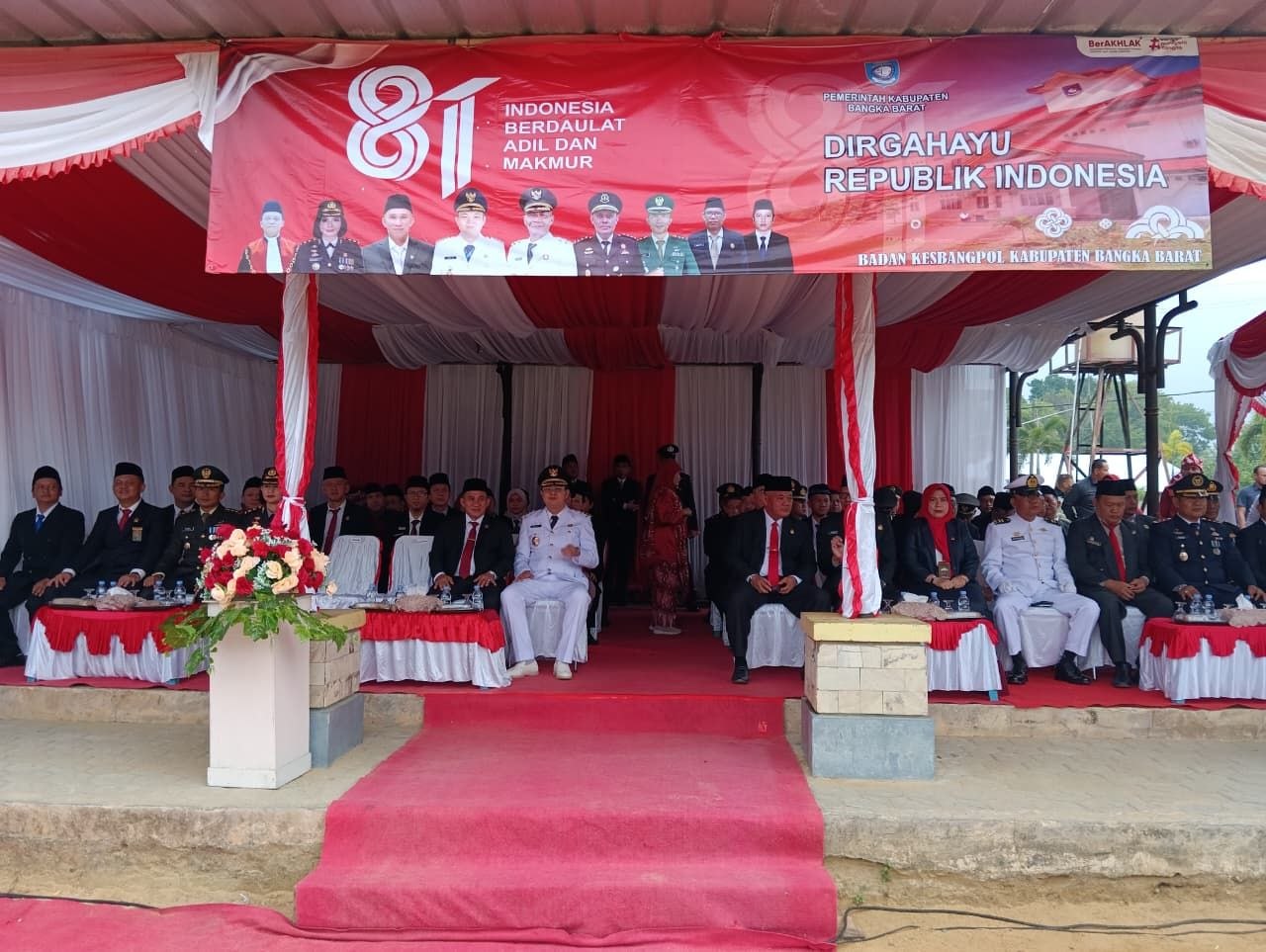 HUT ke-81 RI di Bangka Barat: Bupati Markus Sebut Penghargaan Layanan Kesehatan Jadi Kado Spesial Kemerdekaan