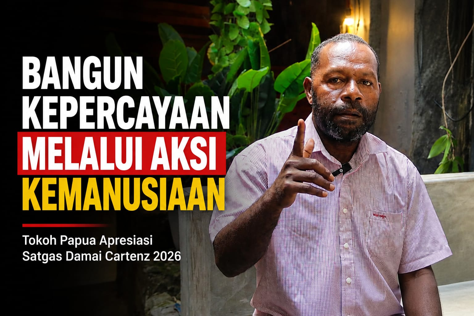 Tokoh Masyarakat Papua Apresiasi Program Kemanusiaan Satgas Damai Cartenz, Sebut Perkuat Kepercayaan Warga