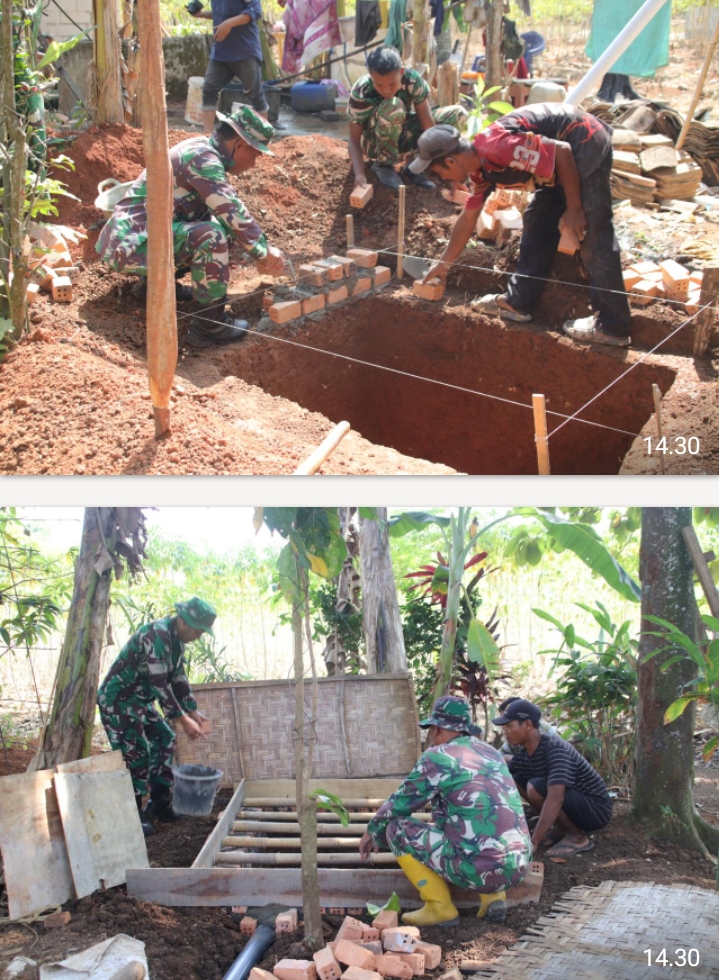 Program TMMD Ke-129 di Lampung Utara: Pembangunan MCK di Desa Baru Raharja Dikejar Target, Gotong Royong Jadi Kunci