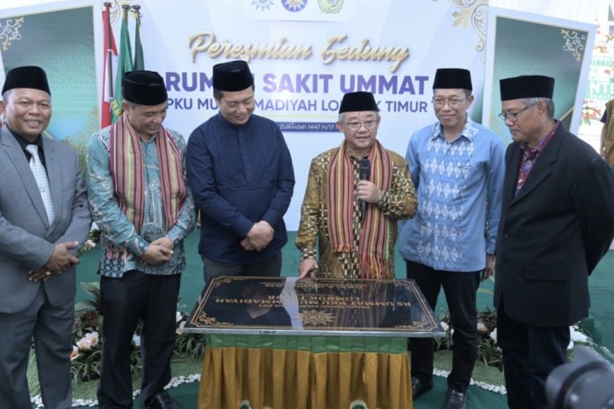 Abdul Mu’ti Resmikan RS UMMAT PKU Muhammadiyah di Lombok Timur, Target Operasional Penuh Oktober 2026