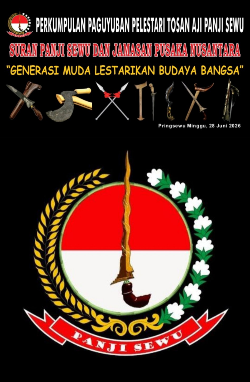 Persiapan Capai 90%, Paguyuban Pelestari Tosan Aji Panji Sewu Siap Gelar Jamasan Pusaka Nusantara di Pringsewu 28 Juli 2026
