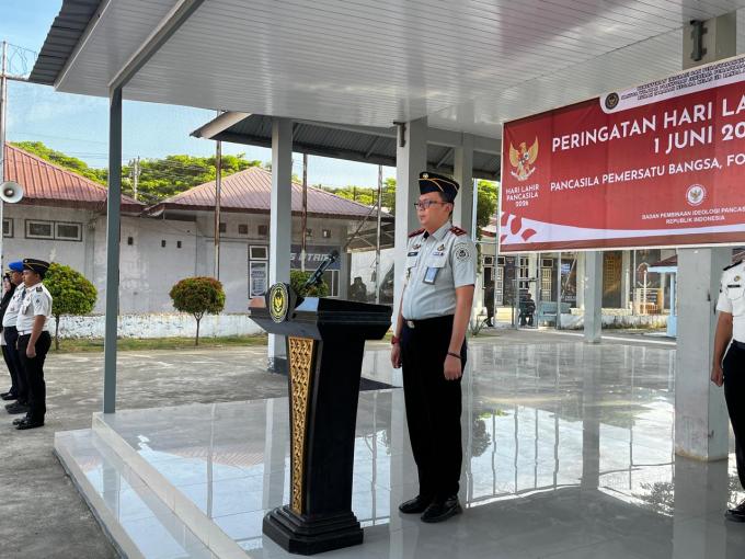 Rutan Banda Aceh Gelar Upacara Hari Lahir Pancasila 2026, Kepala Rutan Bacakan Amanat untuk Warga Binaan