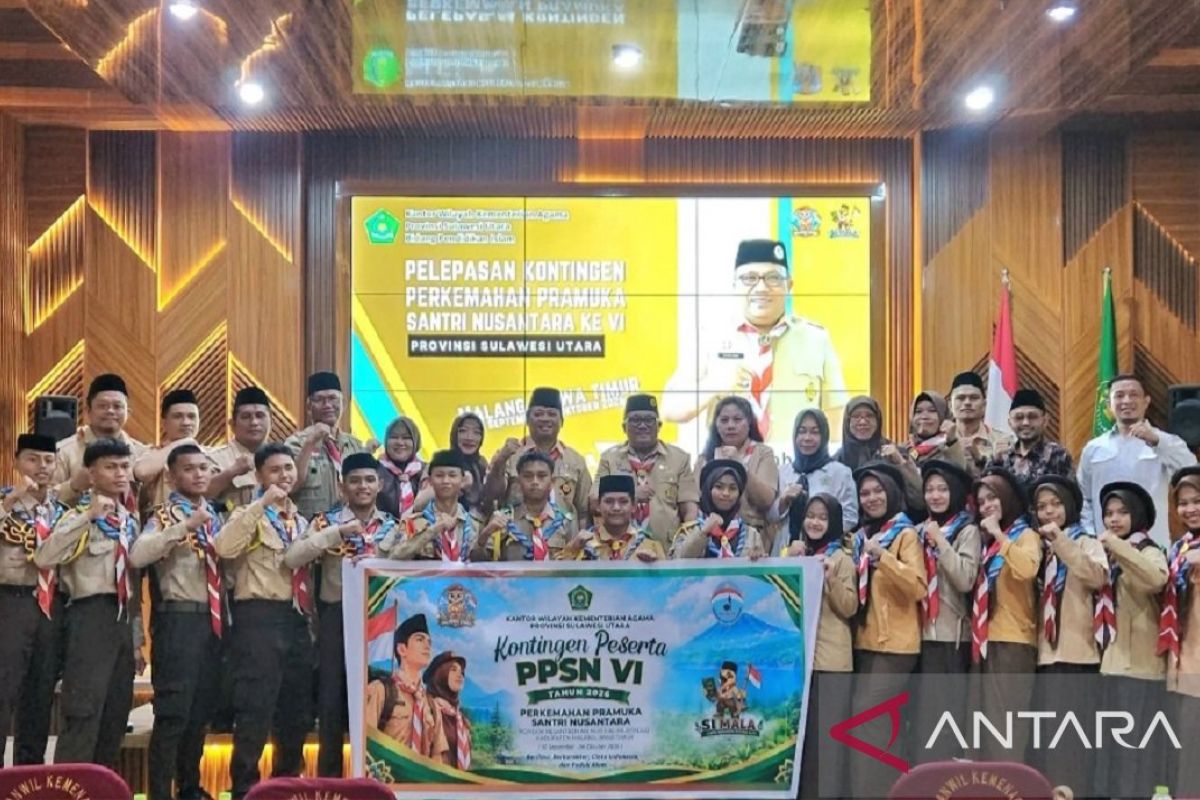 Kemenag Sulut Kirim 16 Santri ke Perkemahan Pramuka Santri Nusantara VI di Malang, 65 Kegiatan Menanti