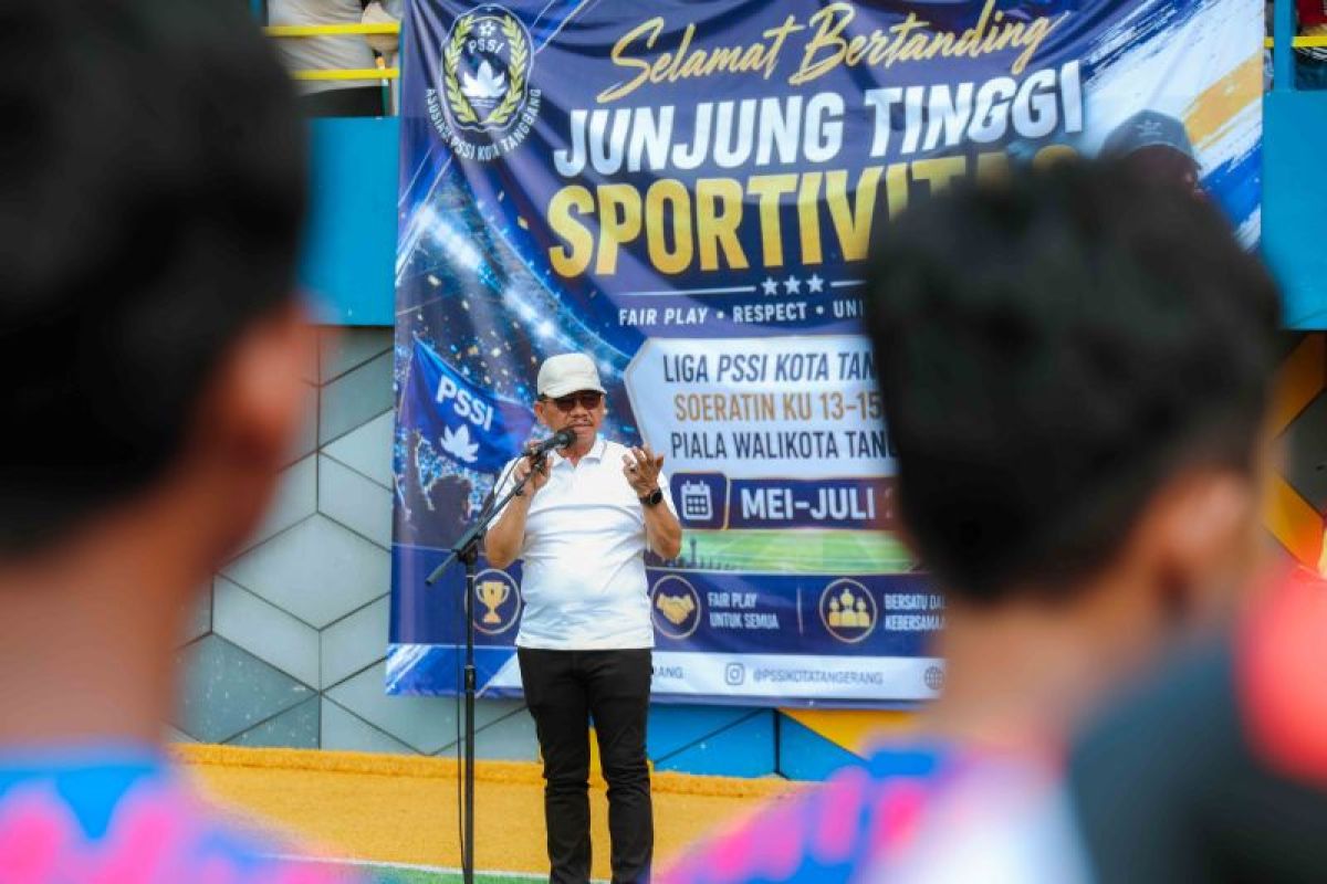 80 Tim Sepak Bola Usia Muda dari Tiga Kategori Berlaga di Liga PSSI Tangerang, Wali Kota Tekankan Disiplin dan Sportivitas
