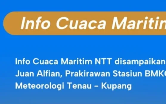 BMKG Keluarkan Peringatan Gelombang Sedang di Perairan NTT, Nelayan dan Kapal Tongkang Diminta Waspada