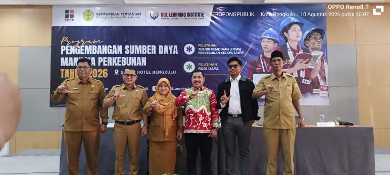 145 Petani Sawit dari 3 Kabupaten di Bengkulu Ikuti Pelatihan SDM Perkebunan 2026, Targetkan Rendemen Naik di Atas 20 Persen