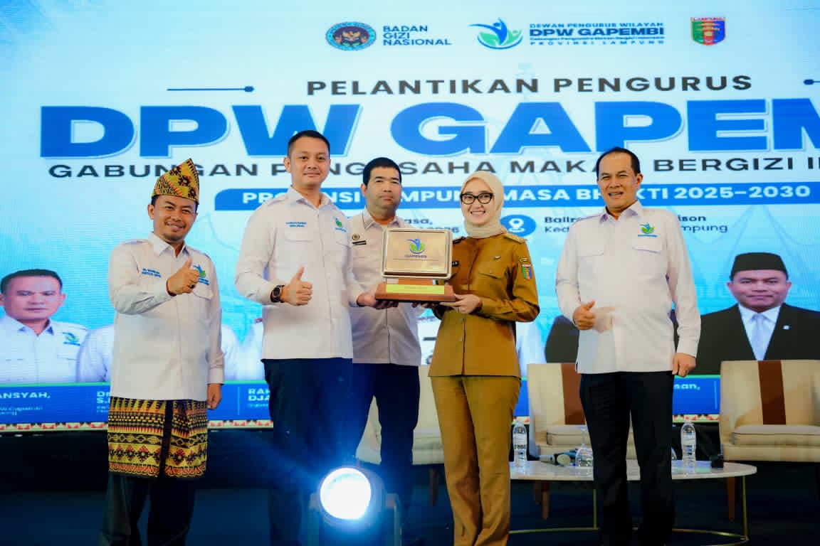 Wagub Lampung Dorong Gapembi Jaga Mutu Makanan Gratis, Sertifikasi Higienis Jadi Syarat Utama