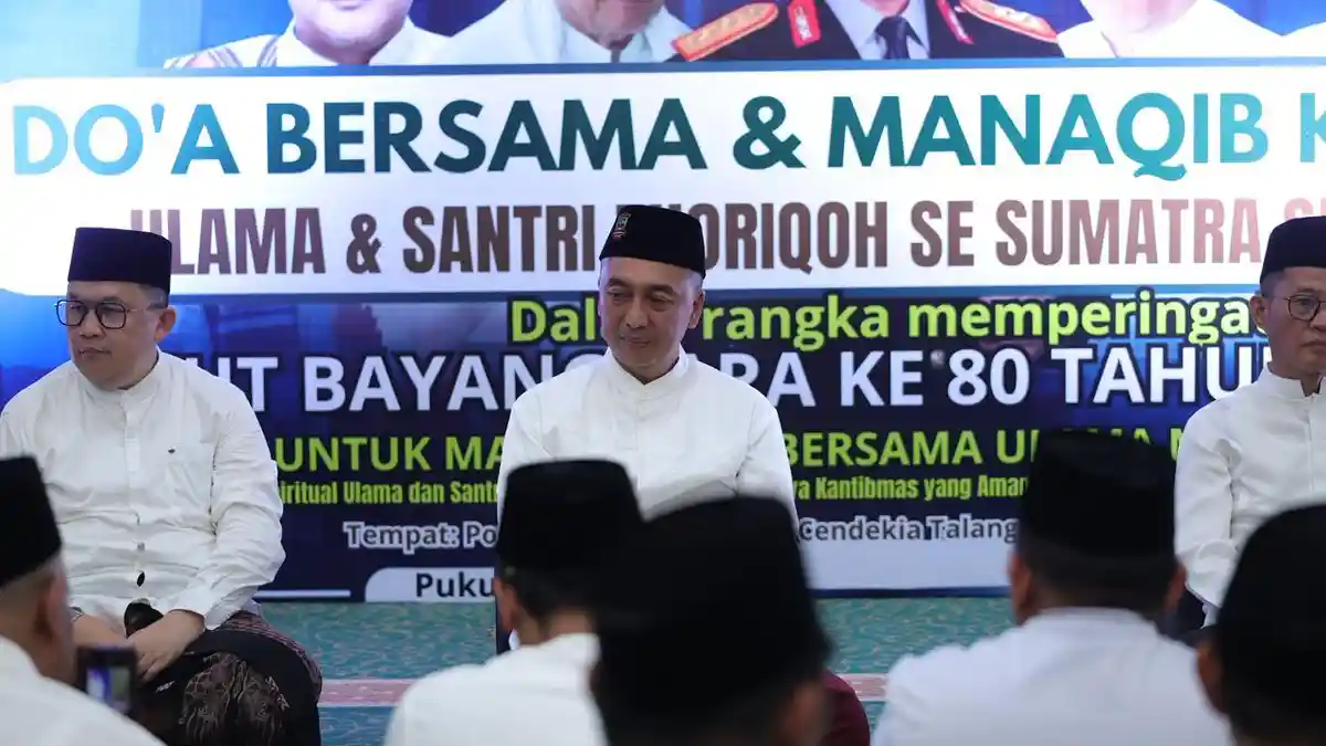 Kapolda Sumsel Hadiri Manaqib Qubro di Ponpes Aulia Cendikia Palembang, Perkuat Sinergi Ulama-Polri Jelang Hari Bhayangkara ke-80