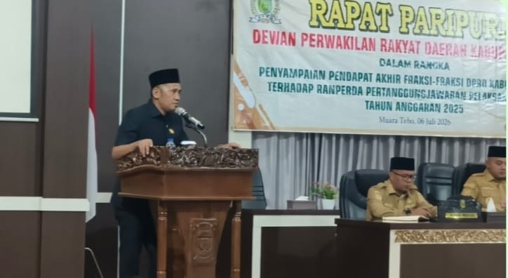 Fraksi NasDem Tebo Terima Laporan APBD 2025 dengan 12
