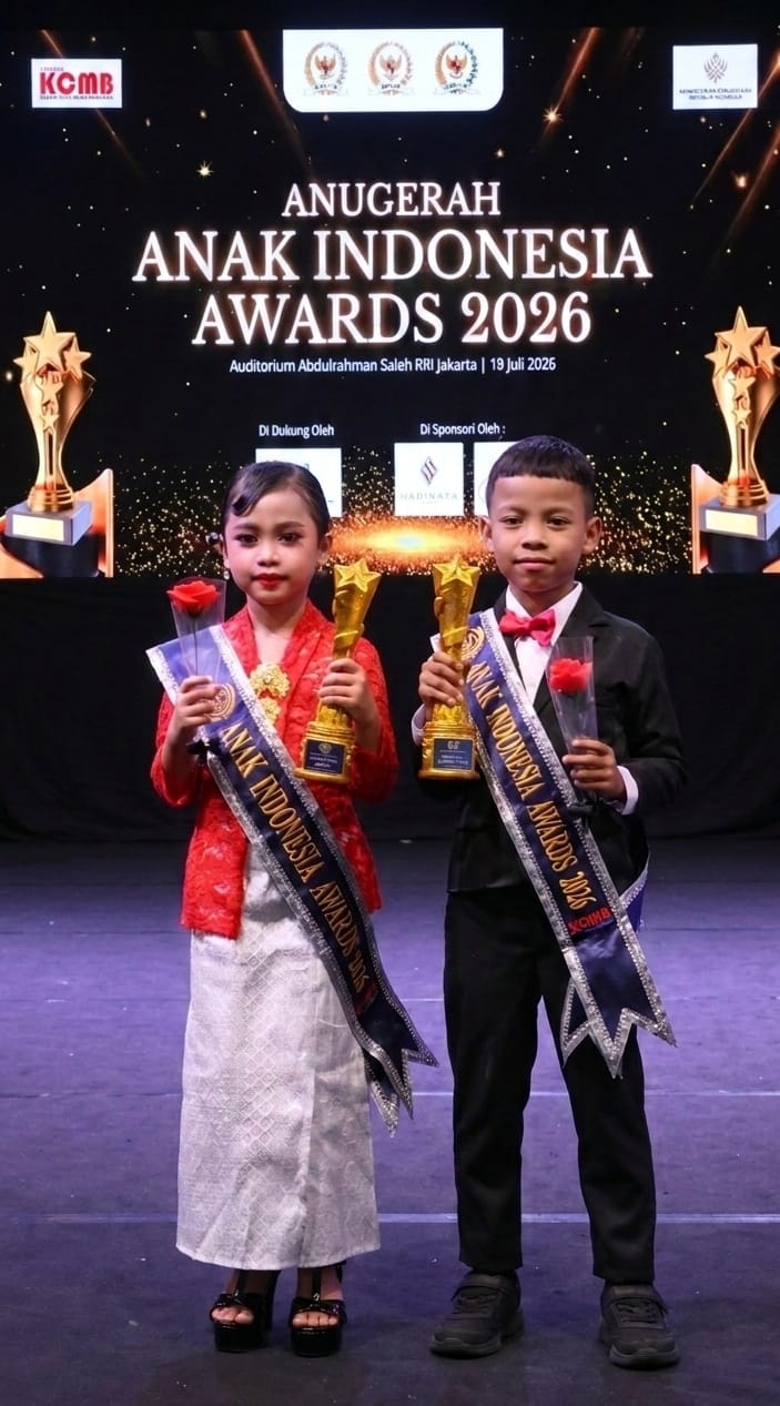 Kakak Beradik Asal Sukabumi Raih Anugerah Anak Indonesia Awards 2026, Adskhan Jago Olahraga dan Adskhira Juara Modelling