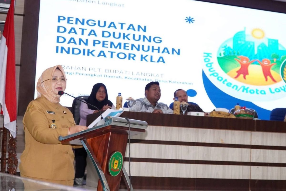 Plt Bupati Langkat Tiorita Br Surbakti Targetkan Predikat Kabupaten Layak Anak Madya 2026