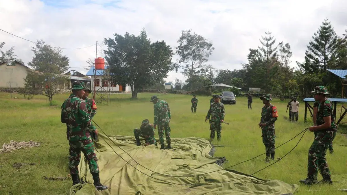 Pascakonflik di Papua Pegunungan, Kodim 1702/Jayawijaya Fokus Bantu Pemulihan Warga di Kampung Logonoba dan Wesakin