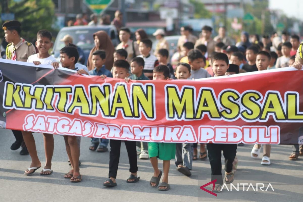 Satgas Pramuka Peduli Kota Solok Gelar Khitanan Massal saat Libur Sekolah, 40 Anak dari Keluarga Kurang Mampu Terbantu