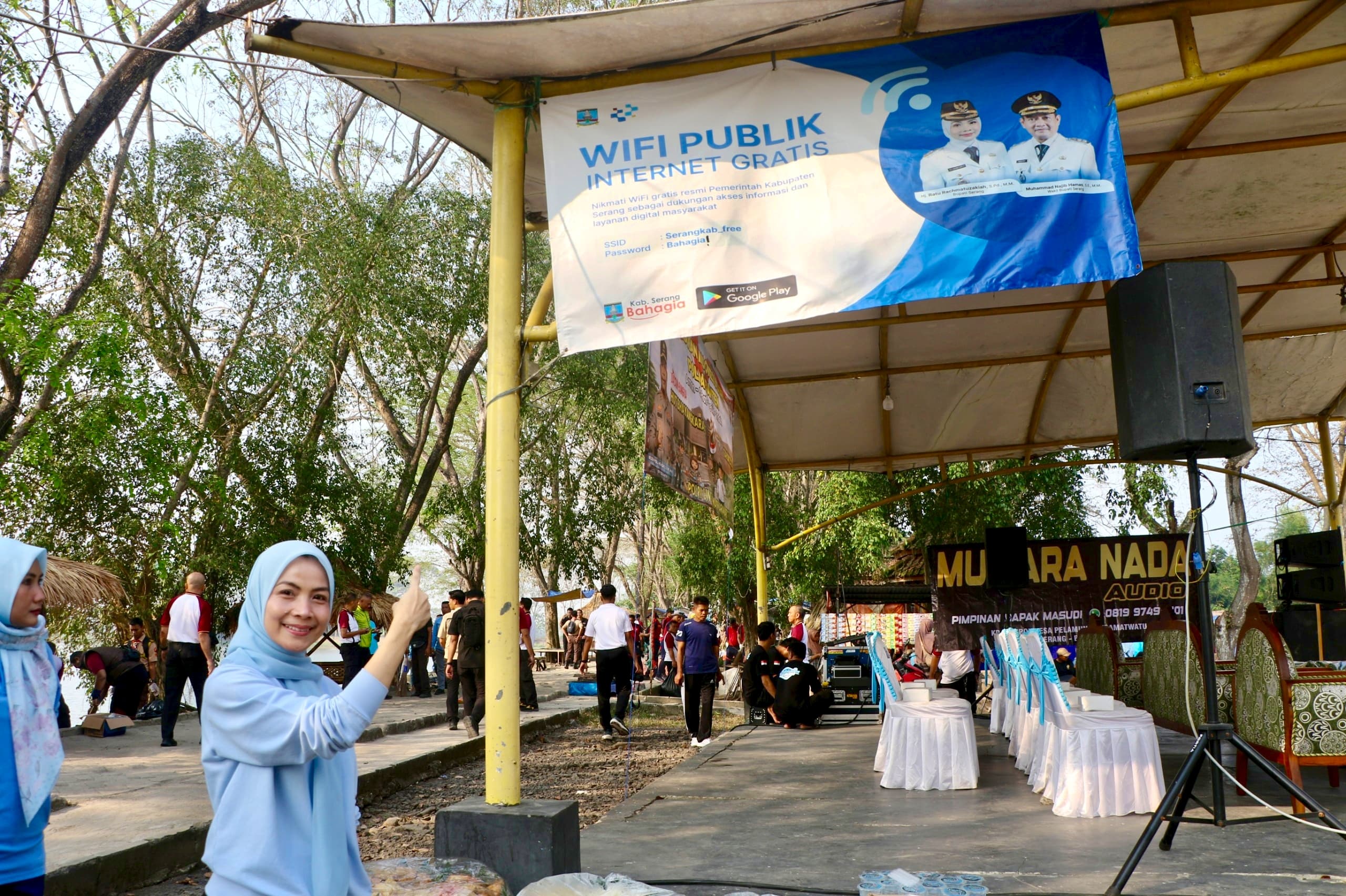 40 Titik Internet Gratis Mulai Beroperasi di 29 Kecamatan Kabupaten Serang, Bupati Ingatkan Warga Bijak Bermedia