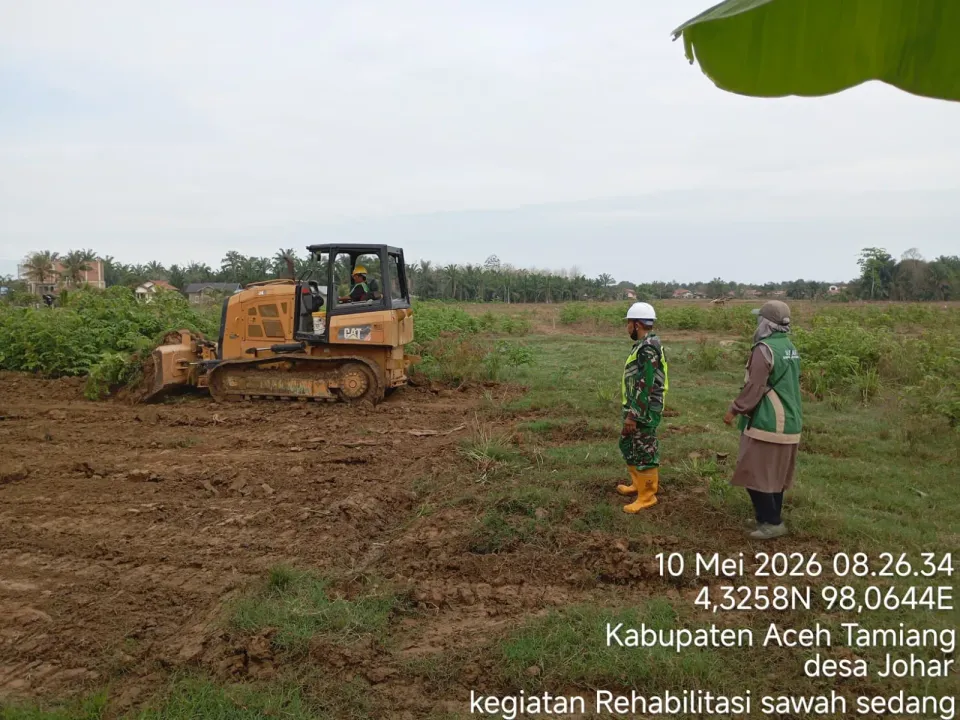 Banjir Bandang Aceh Tamiang Rusak 1.200 Hektare Sawah, Rehabilitasi Baru Dimulai