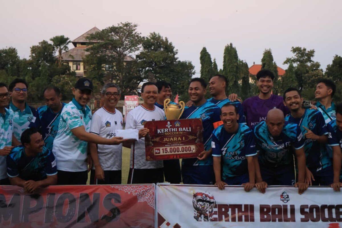 Drama Extra Time Warnai Final Mini Soccer Kerthi Bali IV, Disdikpora Kalahkan PUPRKIM 2-1