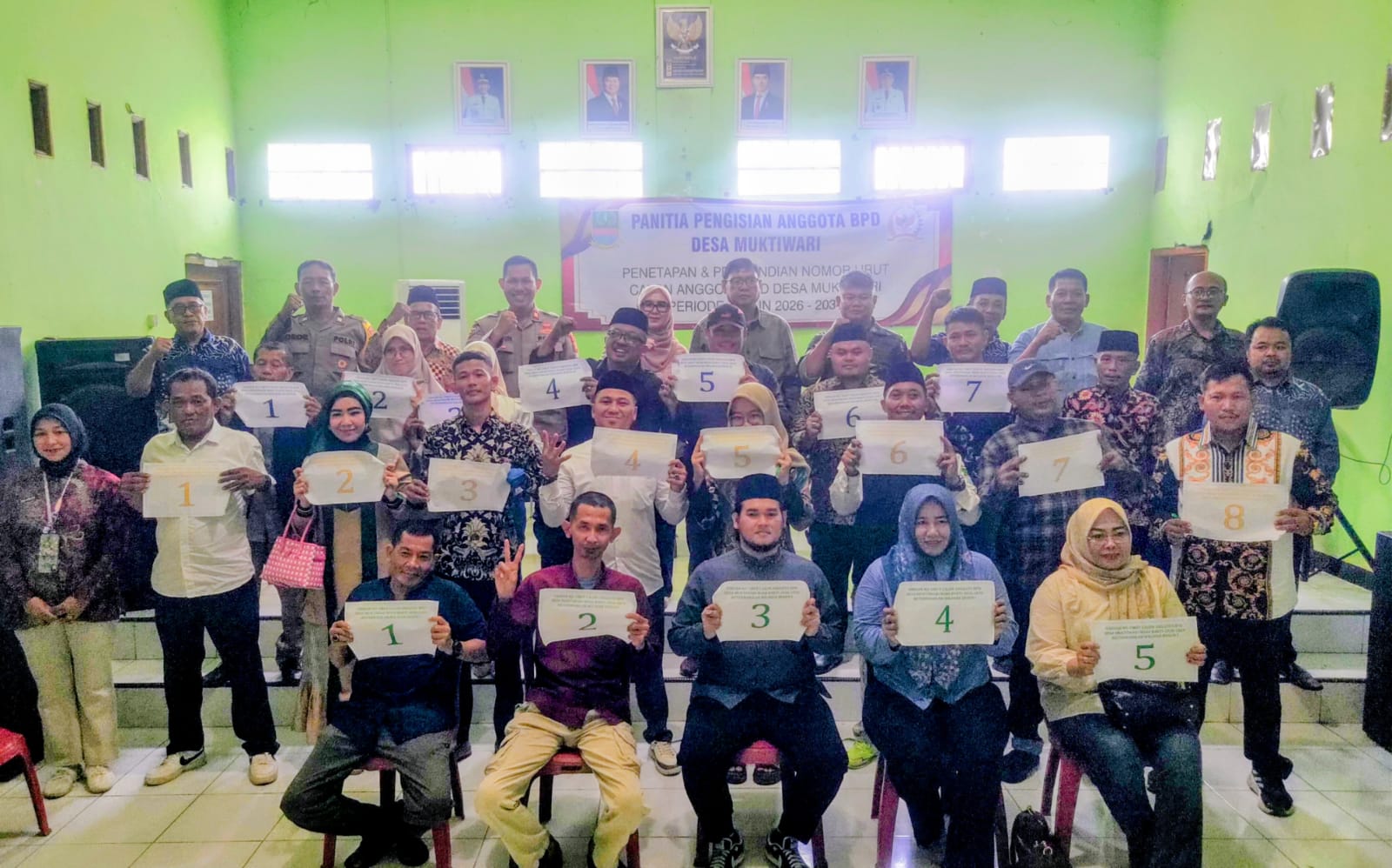20 Calon Anggota BPD Muktiwari Bekasi Resmi Bertarung, Kades Bahrudin Ingatkan Jaga Persaudaraan