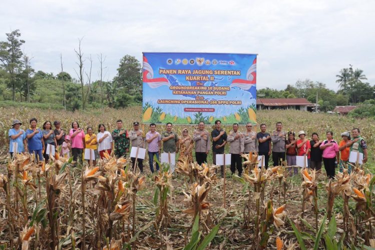 Polres Pematangsiantar Ikuti Arahan Presiden Prabowo soal Panen Jagung dan Ketahanan Pangan Nasional