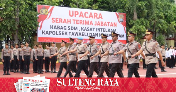 10 Perwira Polresta Palu Dimutasi, Termasuk Kasatintelkam dan Kapolsek Tawaeli