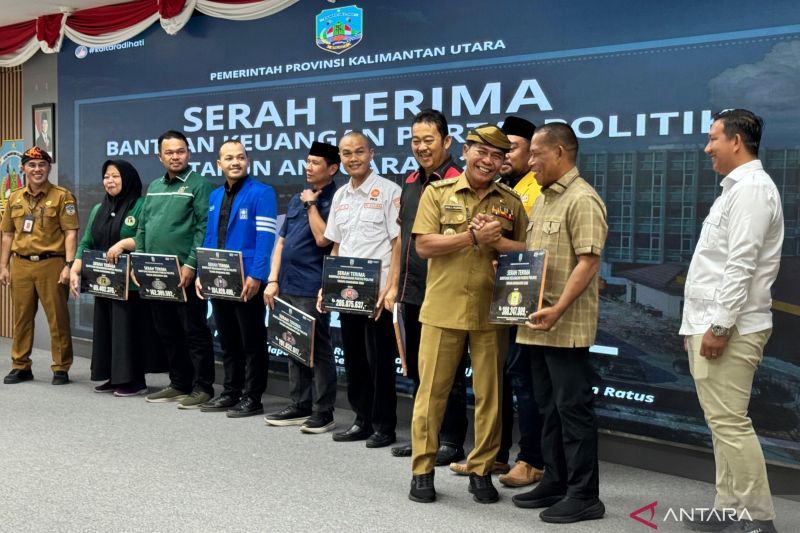 Pemprov Kaltara Salurkan Bankeu Rp2,85 Miliar ke 10 Parpol Pemilik Kursi DPRD, Gerindra Terima Jatah Terbesar